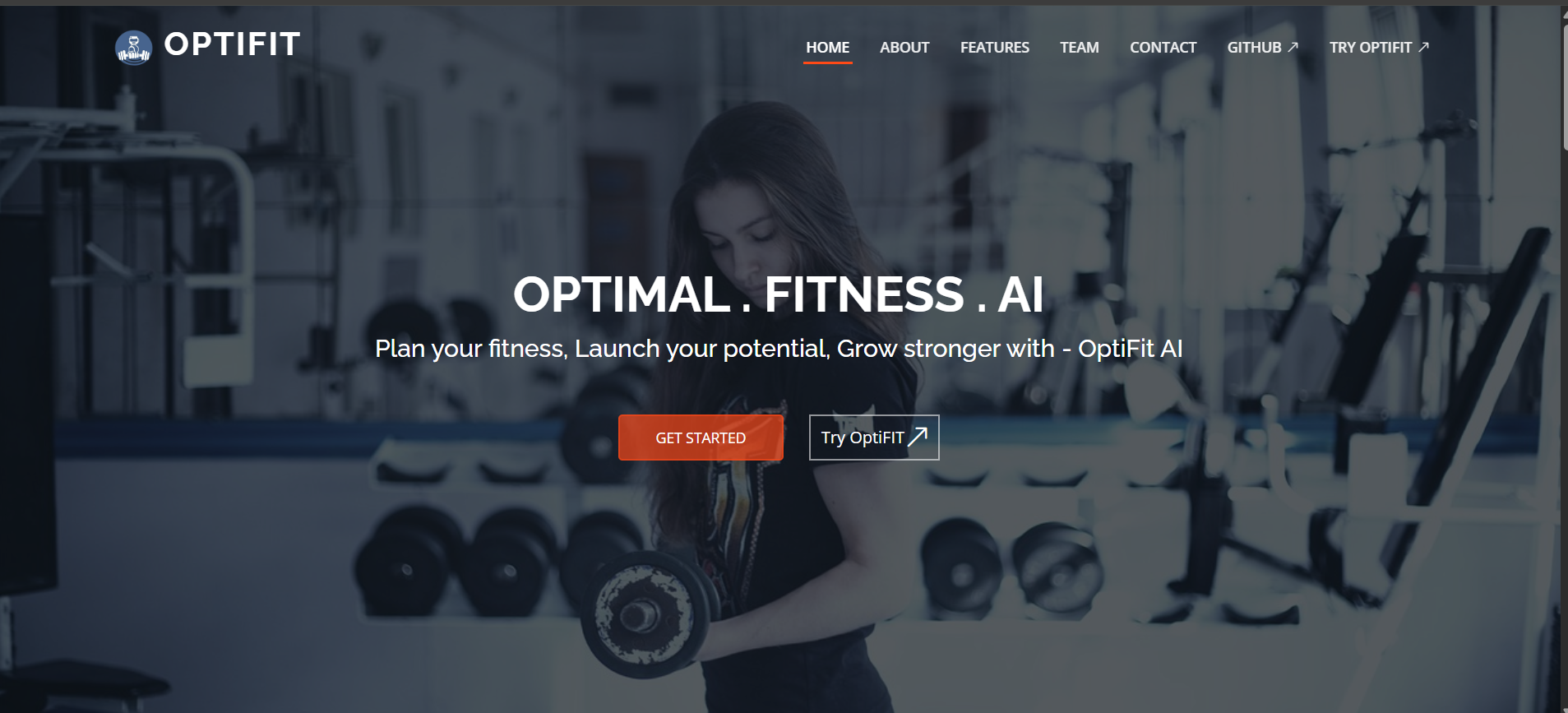 OPTIFIT - FITNESS APPLICATION